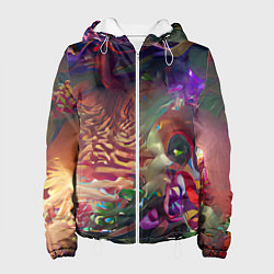 Куртка с капюшоном женская Рождественские тайны, цвет: 3D-белый