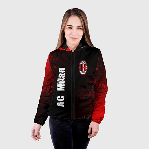 Женская куртка AC MILAN AC Milan Графика / 3D-Черный – фото 4