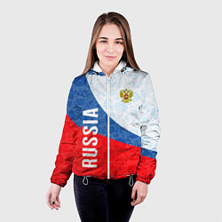 Куртка с капюшоном женская RUSSIA SPORT STYLE РОССИЯ СПОРТИВНЫЙ СТИЛЬ, цвет: 3D-белый — фото 2