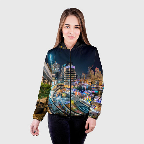 Женская куртка Дубай Марина / 3D-Черный – фото 4