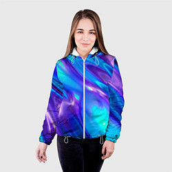 Куртка с капюшоном женская Neon Holographic, цвет: 3D-белый — фото 2