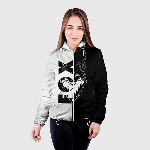 Женская куртка FOX Лис / 3D-Белый – фото 4