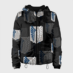 Женская куртка АТАКА ТИТАНОВ ЛОГОТИП С ТЕНЬЮ