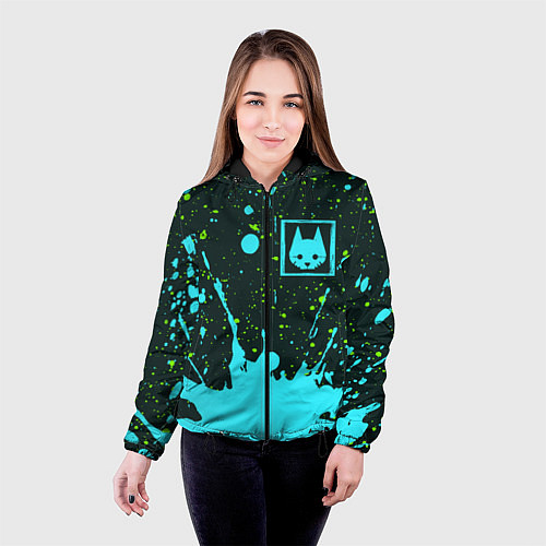 Женская куртка Stray: Paints / 3D-Черный – фото 4