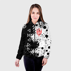 Куртка с капюшоном женская The Witcher black & white, цвет: 3D-черный — фото 2