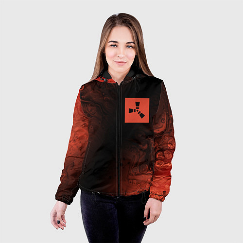 Женская куртка РАСТ Разводы / 3D-Черный – фото 4