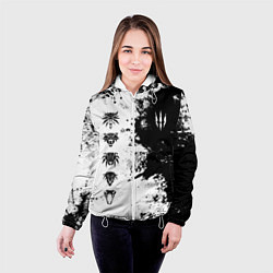 Куртка с капюшоном женская ШКОЛЫ И ЗНАКИ ВЕДЬМАКОВ, цвет: 3D-белый — фото 2