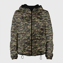 Женская куртка Камуфляж Вязаный лесной