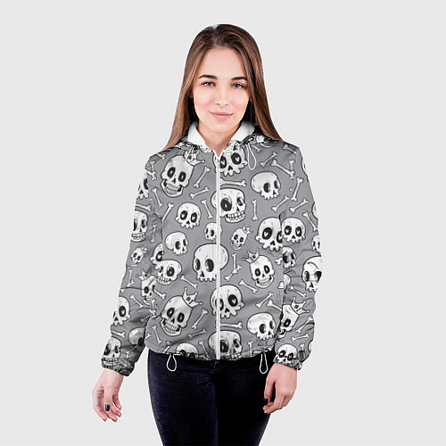 Женская куртка Skulls & bones / 3D-Белый – фото 4