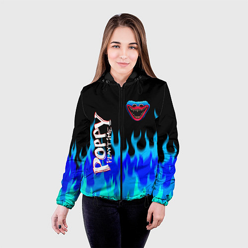 Женская куртка Poppy Playtime - Fire / 3D-Черный – фото 4