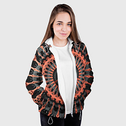 Куртка с капюшоном женская МаГический УзОр, цвет: 3D-белый — фото 2