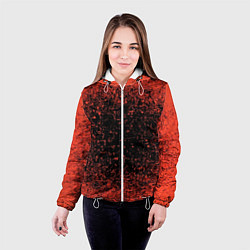 Куртка с капюшоном женская Распространение Вируса, цвет: 3D-белый — фото 2