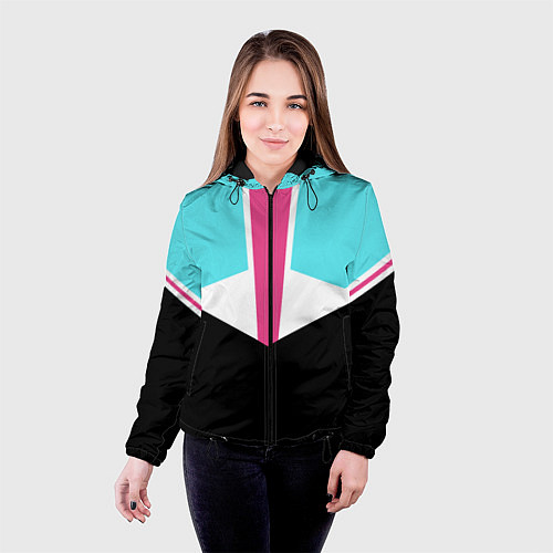 Женская куртка Ретро 90-х / 3D-Черный – фото 4