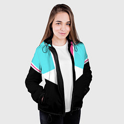 Куртка с капюшоном женская Ретро 90-х, цвет: 3D-черный — фото 2