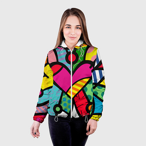 Женская куртка Ромеро Бритто Арт / 3D-Белый – фото 4