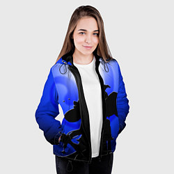 Куртка с капюшоном женская МОНА АСТРОЛОГ MONA ГЕНШИН ИМПАКТ, цвет: 3D-черный — фото 2