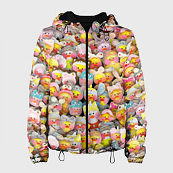 Куртка с капюшоном женская Уточки Лалафанфан, цвет: 3D-черный