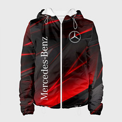Куртка с капюшоном женская Mercedes-Benz Геометрия, цвет: 3D-белый