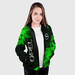 Куртка с капюшоном женская ОПЕЛЬ Огонь, цвет: 3D-черный — фото 2