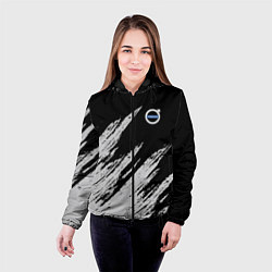 Куртка с капюшоном женская Volvo - Бренд авто, цвет: 3D-черный — фото 2
