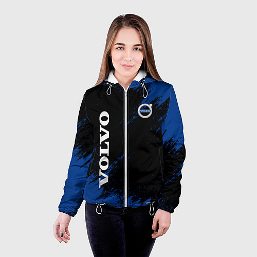 Женская куртка Volvo Texture / 3D-Белый – фото 4