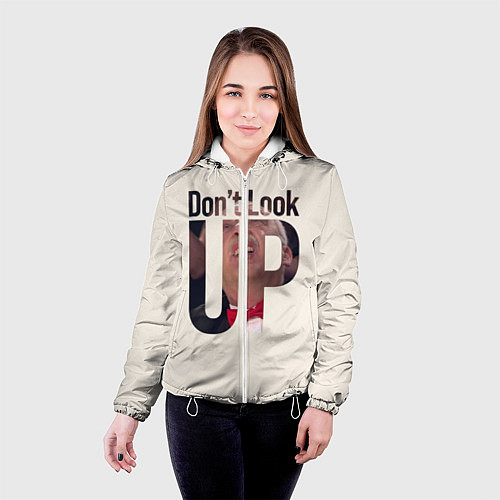 Женская куртка Dont look upНе смотри на вверх / 3D-Белый – фото 4