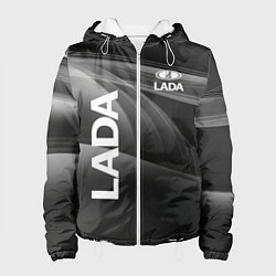 Куртка с капюшоном женская Lada Геометрия, цвет: 3D-белый