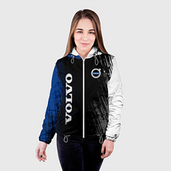 Куртка с капюшоном женская Volvo марка автомобиля, цвет: 3D-белый — фото 2