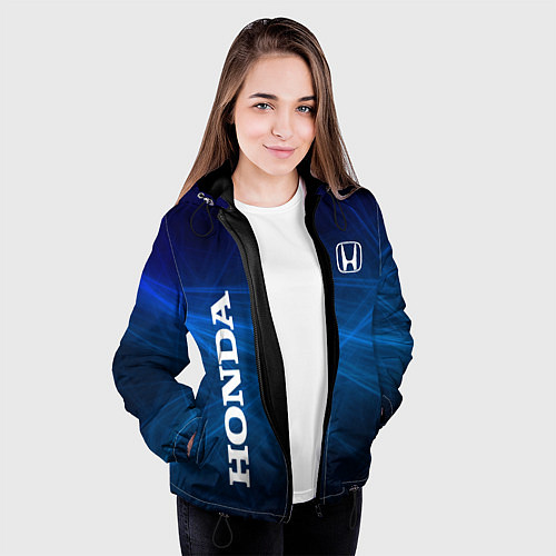 Женская куртка Honda - Blue / 3D-Черный – фото 3