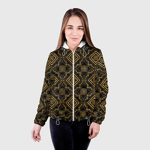 Женская куртка Versace classic pattern / 3D-Белый – фото 4