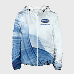 Куртка с капюшоном женская Subaru - Sport, цвет: 3D-белый