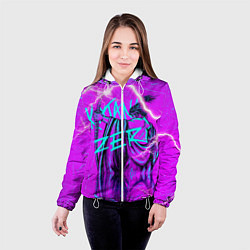 Куртка с капюшоном женская Katana Zero Катана Зеро Самурай, цвет: 3D-белый — фото 2