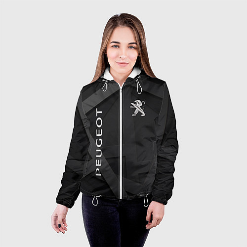 Женская куртка Peugeot black / 3D-Белый – фото 4