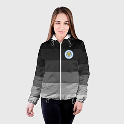 Куртка с капюшоном женская Лестер, Leicester City, цвет: 3D-белый — фото 2