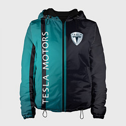 Куртка с капюшоном женская Tesla - Motors auto, цвет: 3D-черный