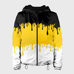 Куртка с капюшоном женская Российская Империя потёки, цвет: 3D-черный