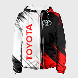 Куртка с капюшоном женская Toyota Sport Auto, цвет: 3D-белый