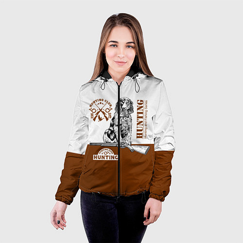 Женская куртка Охотничья Собака / 3D-Черный – фото 4