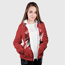 Куртка с капюшоном женская Турция - Turkey, цвет: 3D-белый — фото 2