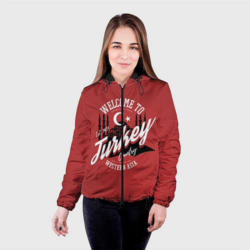 Женская куртка Турция - Turkey / 3D-Черный – фото 4