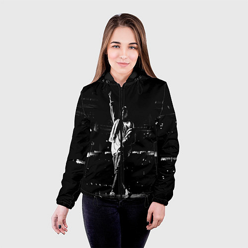 Женская куртка Фараон на Сцене Pharaoh ЧБ / 3D-Черный – фото 4