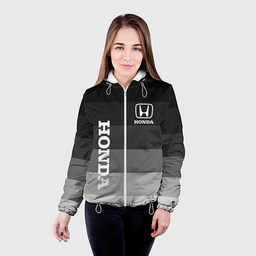 Женская куртка Honda Хонда / 3D-Белый – фото 4