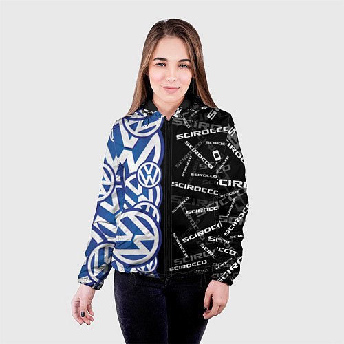 Женская куртка Volkswagen Scirocco Half Pattern / 3D-Черный – фото 4