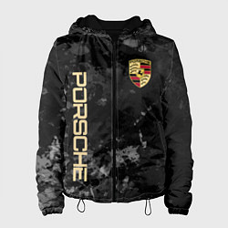 Женская куртка Порше Porsche серый фон