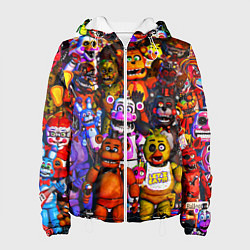 Куртка с капюшоном женская Fnaf UCN, цвет: 3D-белый