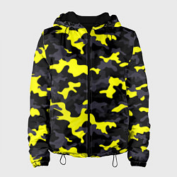 Куртка с капюшоном женская Black Camo, цвет: 3D-черный