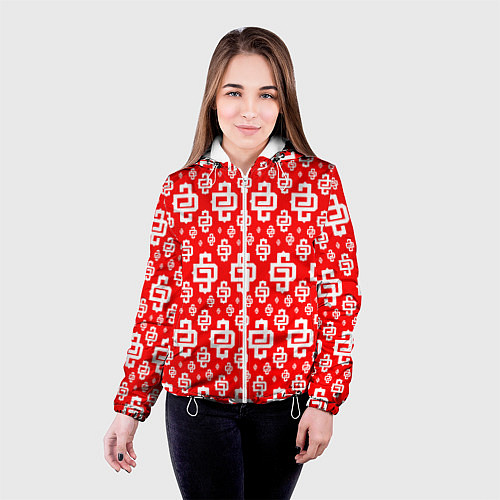 Женская куртка Red Pattern Dope Camo Dope Street Market Спина / 3D-Белый – фото 4