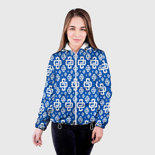 Женская куртка Blue Pattern Dope Camo Dope Street Market / 3D-Белый – фото 4