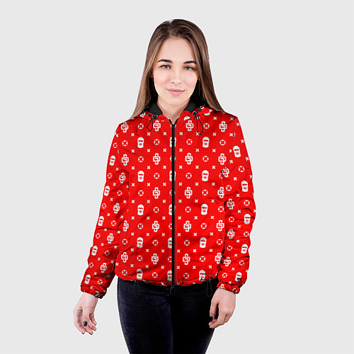 Женская куртка Red Dope Ski Mask Camo Dope Street Market / 3D-Черный – фото 4