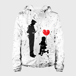 Женская куртка Banksy - ребенок на велосипеде